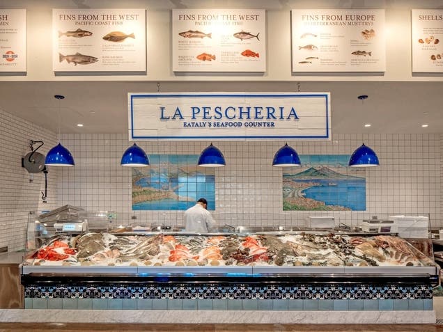 Seafood counter at Eataly Los Angeles | Photo courtesy of Westfield Century City, Facebook